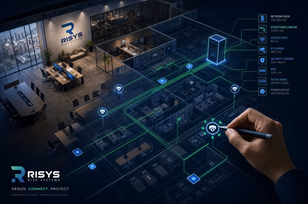 Engineering Design Blueprint Overlay