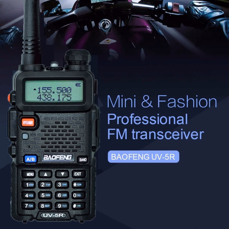 لاسلكي Baofeng UV-5R يدوي ثنائي النطاق VHF/UHF 2 جهاز لاسلكي يدوي Baofeng UV-5R ثنائي النطاق VHF/UHF