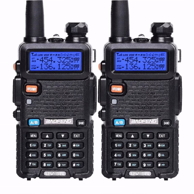 لاسلكي Baofeng UV-5R يدوي ثنائي النطاق VHF/UHF 5 جهاز لاسلكي يدوي Baofeng UV-5R ثنائي النطاق VHF/UHF