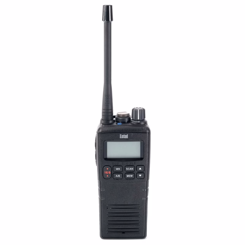 Entel HT644 Marine VHF Radio with Full Channel Set 1 راديو إنتل HT644 البحري المحمول بشاشة LCD وحماية IP68
