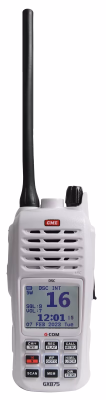 GME GX875 Floating Handheld VHF Marine Radio IPX8 1 GME GX875 Floating Handheld VHF Marine Radio