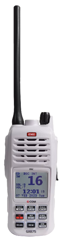 GME GX875 Floating Handheld VHF Marine Radio IPX8 2 جي إم إي GX875 راديو بحري محمول VHF بتصنيف IPX8