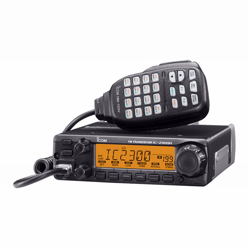 آيكوم IC-2300H جهاز VHF FM متنقل بقدرة 65 W 3 آيكوم IC-2300H جهاز لاسلكي متنقل VHF بشاشة LCD