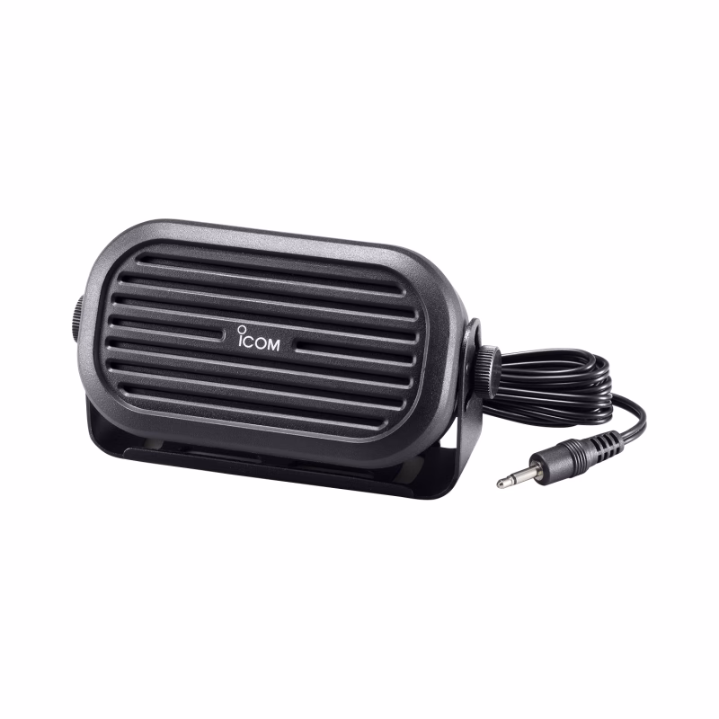 Icom SP-35 External Radio Speaker with 2 m Cable 1 سماعة آيكوم SP-35 الخارجية النحيفة مع حامل مفصلي