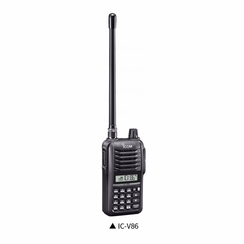 Icom V86 VHF FM Handheld Radio 7 W 3 جهاز لاسلكي آيكوم IC-V86 يدوي VHF بحماية IP54