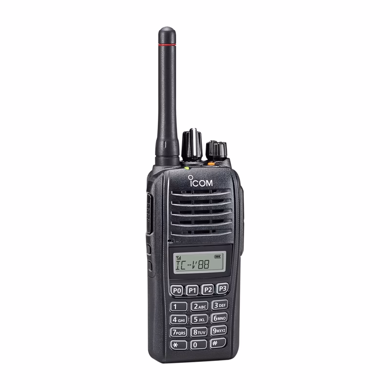 Icom V88 Pro Handheld VHF Two-Way Radio 1 جهاز لاسلكي يدوي Icom V88 Pro طراز VHF بتصنيف IP67