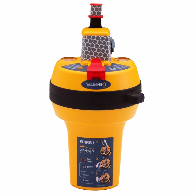 أوشن سيجنال EPIRB1 منارة استغاثة بحرية مزودة بـGPS 1 منارة أوشن سيجنال EPIRB1 للطوارئ البحرية مع GPS ووماض LED مزدوج