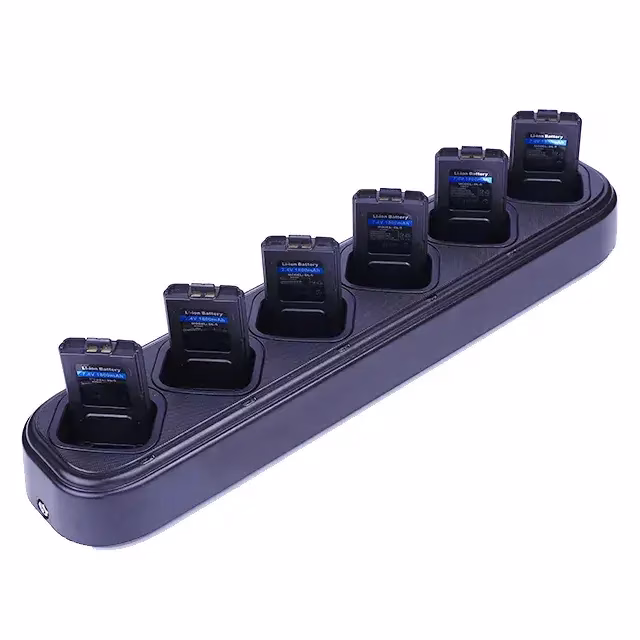 OEM / Unbranded MT777MUC Rapid Radio Charger 6-Port 2 شاحن أجهزة لاسلكية MT777MUC سريع بـ6 منافذ مع مصدر طاقة