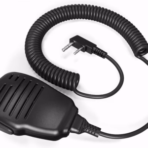ميكروفون سماعة سامكوم R-walkie بزر إرسال كبير ومشبك دوّار