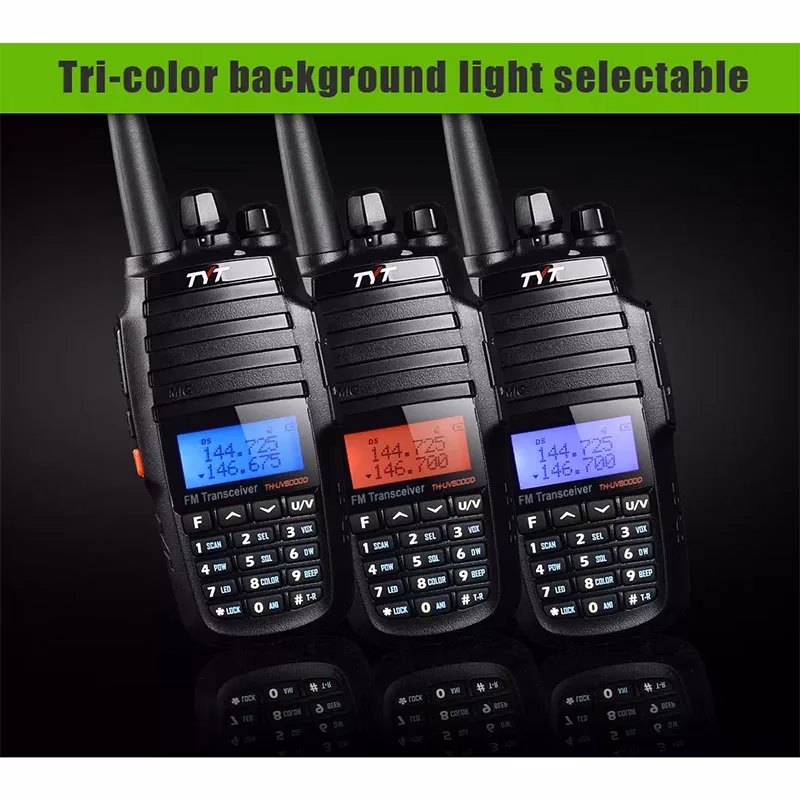 لاسلكي TYT UV-8000D ثنائي النطاق بقوة 10 واط 4 جهاز لاسلكي يدوي TYT TH-UV8000D ثنائي النطاق UHF/VHF بقدرة 10 وات
