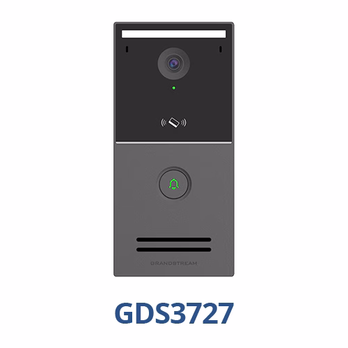 Grandstream GDS3727 Smart Door Station, 4MP, Wi-Fi 4 محطة باب Grandstream GDS3727 الذكية بجسم بلاستيكي واتصال Wi-Fi