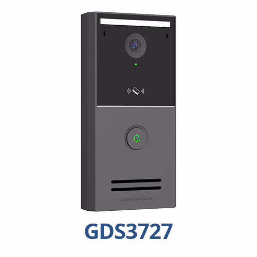 Grandstream GDS3727 Smart Door Station, 4MP, Wi-Fi 5 محطة باب Grandstream GDS3727 الذكية بجسم بلاستيكي واتصال Wi-Fi