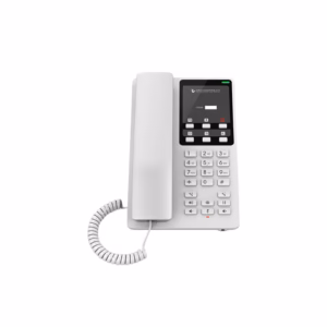 هاتف فندقي Grandstream GHP620 أبيض مدمج يعمل بـPoE