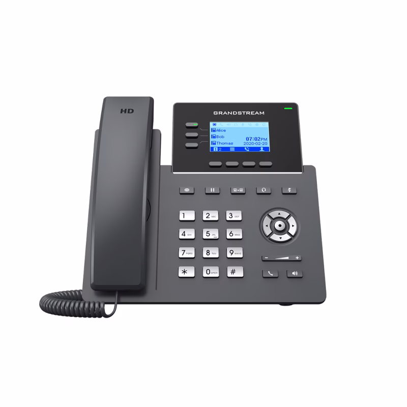 هاتف Grandstream GRP2603P IP بثلاثة خطوط PoE 1 هاتف Grandstream GRP2603P IP بثلاثة خطوط عبر PoE