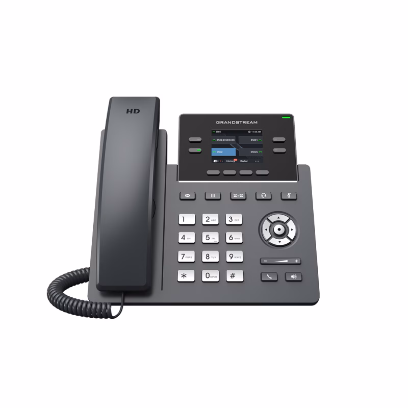 Grandstream GRP2612W 4-Line Wi-Fi IP Phone 1 هاتف Grandstream GRP2612W رباعي الخطوط بواي فاي ثنائي النطاق