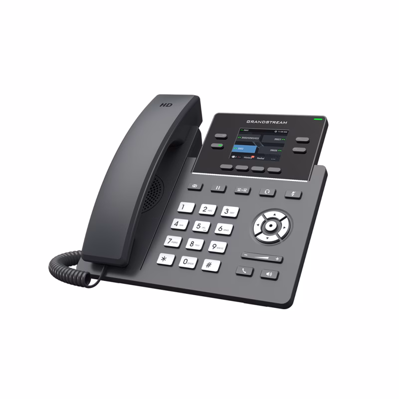 Grandstream GRP2612W 4-Line Wi-Fi IP Phone 2 هاتف Grandstream GRP2612W رباعي الخطوط بواي فاي ثنائي النطاق