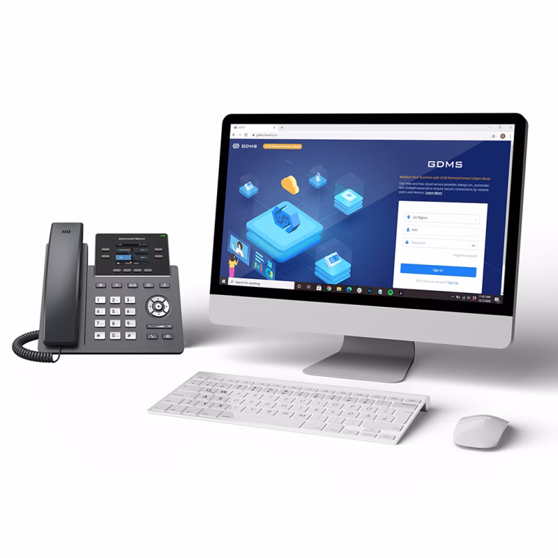 Grandstream GRP2612W 4-Line Wi-Fi IP Phone 3 هاتف Grandstream GRP2612W رباعي الخطوط بواي فاي ثنائي النطاق