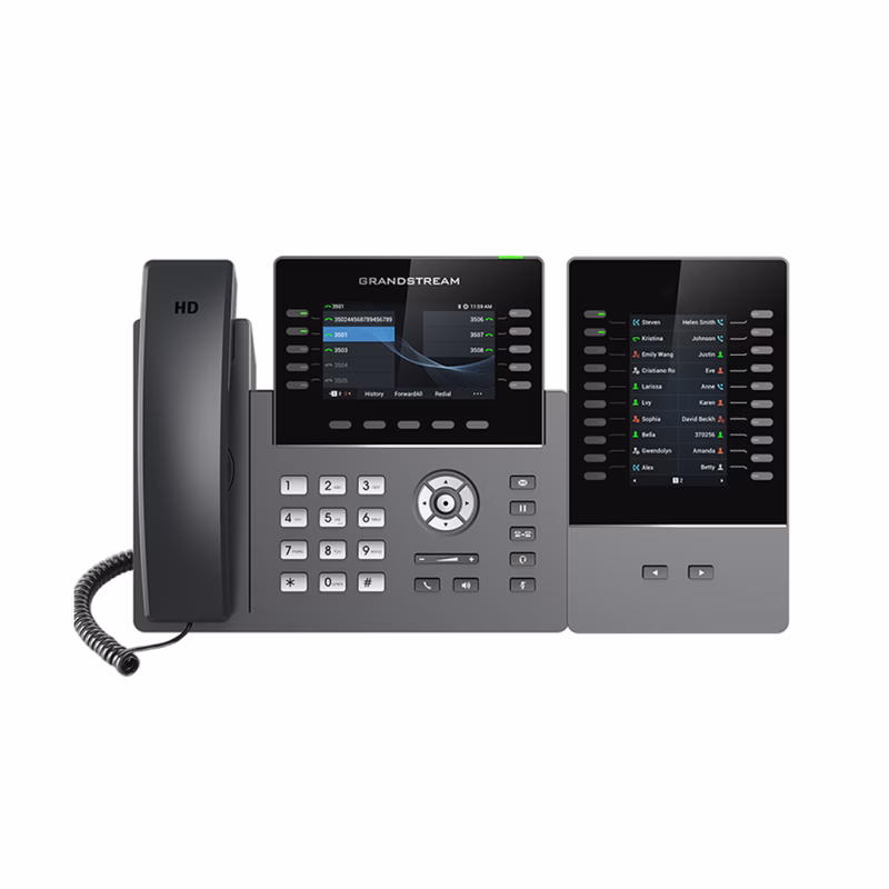 هاتف Grandstream GRP2615 IP بعشرة خطوط و40 مفتاح BLF 1 هاتف Grandstream GRP2615 بعشرة خطوط وشاشة 4.3 إنش ومفاتيح BLF