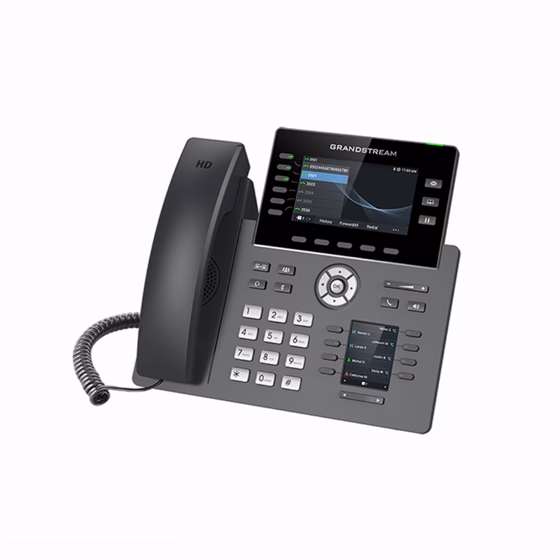 هاتف Grandstream GRP2616 IP سداسي الخطوط بشاشتين وPoE 2 هاتف Grandstream GRP2616 سداسي الخطوط بشاشتين