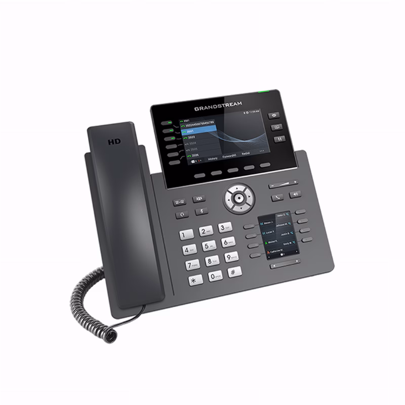 هاتف Grandstream GRP2616 IP سداسي الخطوط بشاشتين وPoE 3 هاتف Grandstream GRP2616 سداسي الخطوط بشاشتين