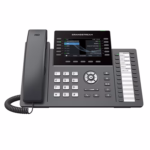 هاتف Grandstream GRP2636 IP باثني عشر خط وPoE 1 هاتف Grandstream GRP2636 باثني عشر خط وشاشة 4.3 بوصة