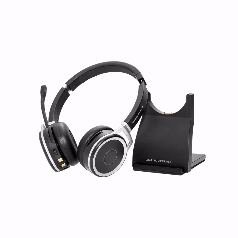 Grandstream GUV3050 Bluetooth Headset 1 سماعة بلوتوث Grandstream GUV3050 مع قاعدة شحن ومحول USB