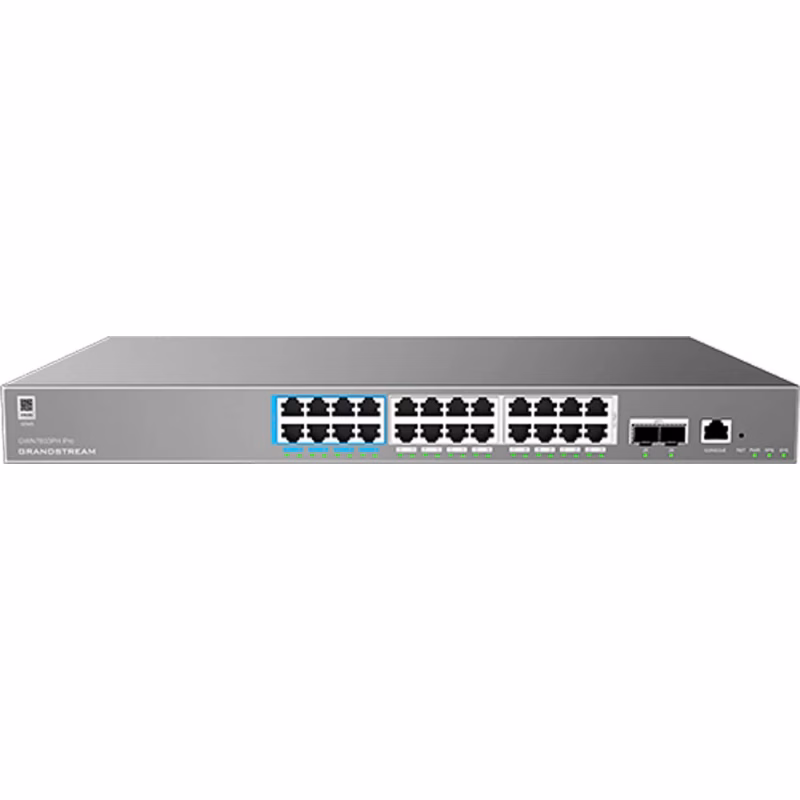 Grandstream GWN7803PH 24-Port PoE++ Switch 4 سويتش Grandstream GWN7803PH مُدار بتقنية PoE