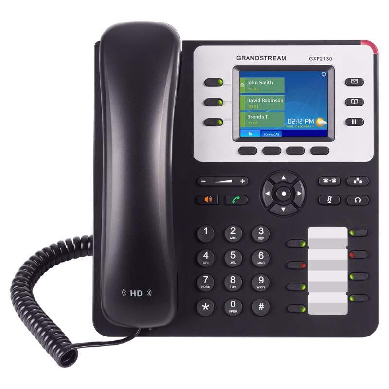 Grandstream GXP2130 Business IP Phone 3 هاتف Grandstream GXP2130 IP بشاشة ملونة
