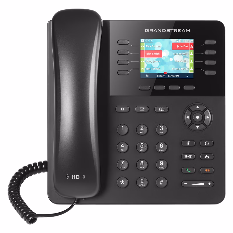 هاتف Grandstream GXP2135 IP للأعمال 4 هاتف Grandstream GXP2135 IP بشاشة ملونة