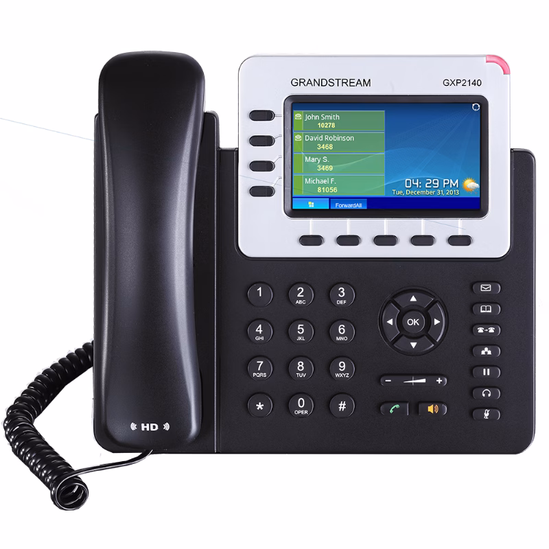 هاتف Grandstream GXP2140 IP للأعمال 3 هاتف Grandstream GXP2140 IP بشاشة ملونة