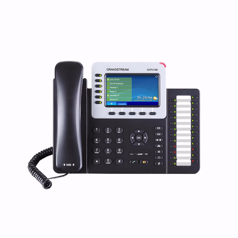 هاتف Grandstream GXP2160 IP للأعمال 1 هاتف Grandstream GXP2160 IP بشاشة ملونة