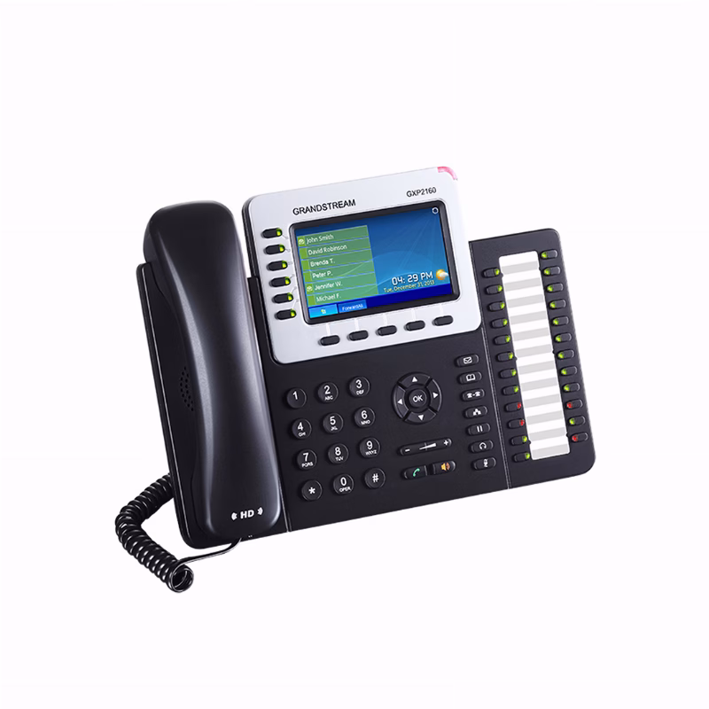 هاتف Grandstream GXP2160 IP للأعمال 2 هاتف Grandstream GXP2160 IP بشاشة ملونة