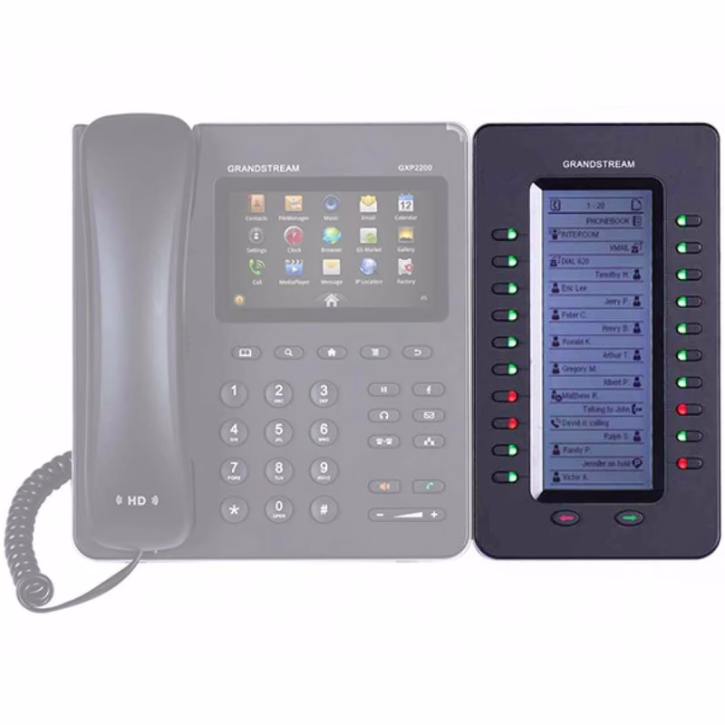 وحدة توسعة Grandstream GXP2200EXT بشاشة LCD 4 وحدة توسعة Grandstream GXP2200EXT بشاشة وأزرار