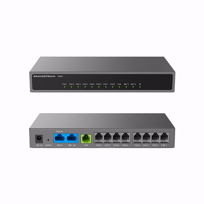 Grandstream HT881 8-Port Analog FXO Gateway 3 بوابة Grandstream HT881 التناظرية بثمانية منافذ FXO